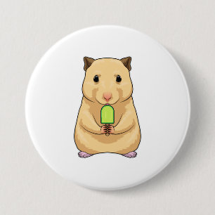 Chapa Redonda De 7 Cm Hamster Popsicle