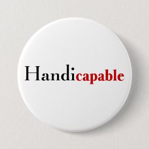 Chapa Redonda De 7 Cm Handicapable