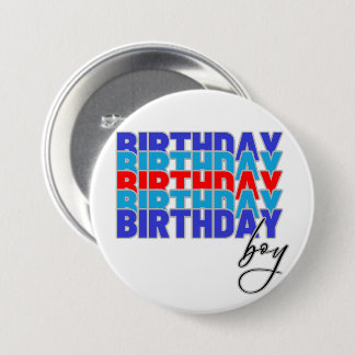 Chapa Redonda De 7 Cm Happy birthday boy. Celebrating your birthday...