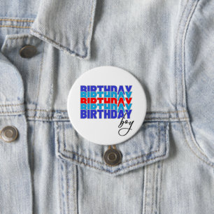 Chapa Redonda De 7 Cm Happy birthday boy. Celebrating your birthday...