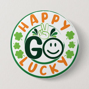 Chapa Redonda De 7 Cm Happy Go Lucky-52904