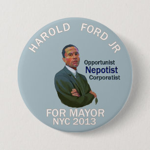 Chapa Redonda De 7 Cm Harold Ford, Jr. para el alcalde 2013 de NYC