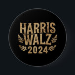 Chapa Redonda De 7 Cm Harris Tim Walz Escudo Vintage Harris Waltz 2024<br><div class="desc">Harris Tim Walz Escudo Vintage Harris Waltz 2024</div>