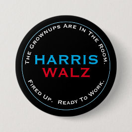 Chapa Redonda De 7 Cm HARRIS WALZ adulto listo para trabajar