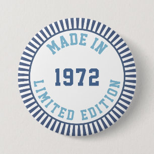 Chapa Redonda De 7 Cm Hecho en 1972