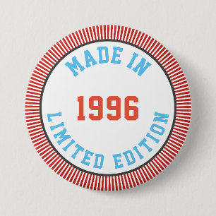 Chapa Redonda De 7 Cm Hecho en 1996