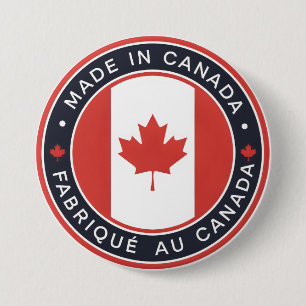 Chapa Redonda De 7 Cm Hecho en Canadá
