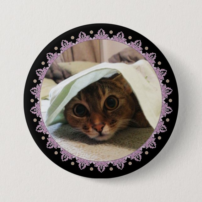 Chapa Redonda De 7 Cm Hecho para ti, tu foto (Anverso)