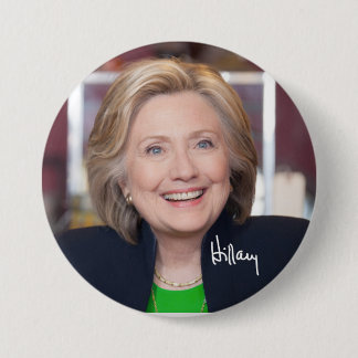 Chapa Redonda De 7 Cm Hillary Clinton para presidente Picture Button