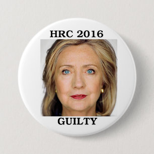 Chapa Redonda De 7 Cm Hillary Rodham Clinton 2016