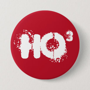 Chapa Redonda De 7 Cm Ho Ho Ho "Ho to 3er poder" Navidades de Santa