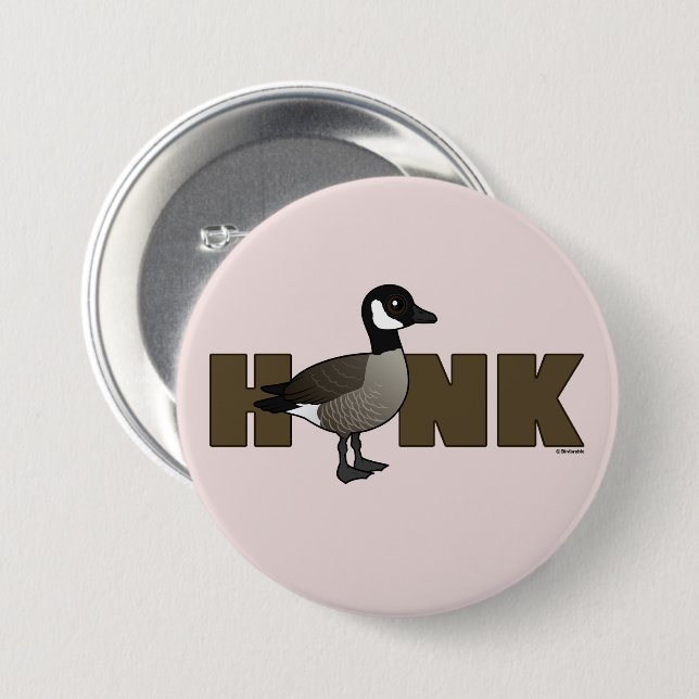 CHAPA REDONDA DE 7 CM HONK (Anverso y reverso)
