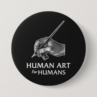 Chapa Redonda De 7 Cm Human Art For Humans