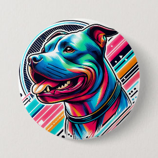 Chapa Redonda De 7 Cm Hundekopf