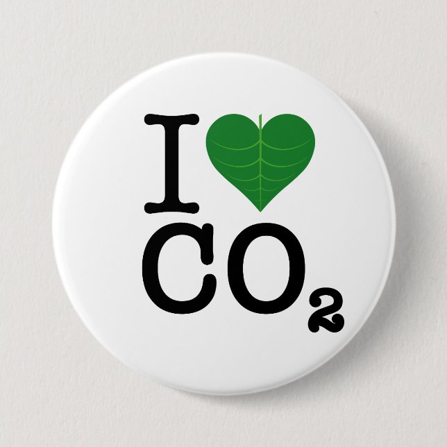Chapa Redonda De 7 Cm I CO2 del corazón (Anverso)