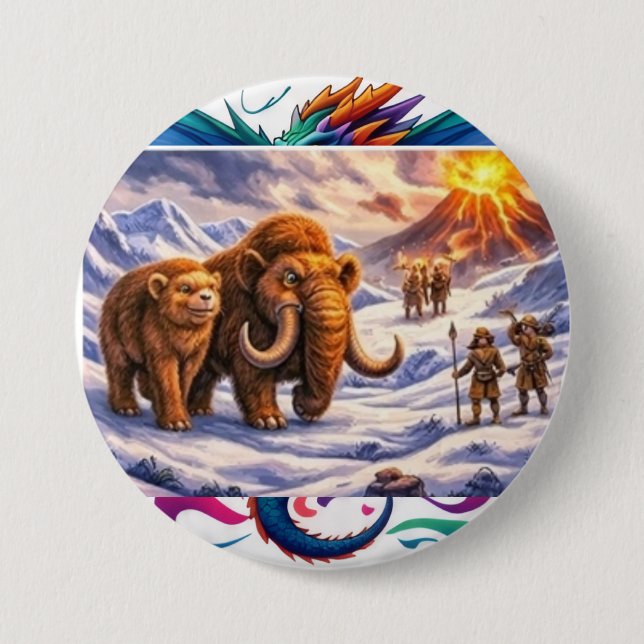 Chapa Redonda De 7 Cm Ice age Encounter  (Anverso)