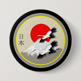 Chapa Redonda De 7 Cm Iconografía de Japón