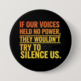 Chapa Redonda De 7 Cm if our voces held no power