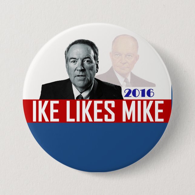 Chapa Redonda De 7 Cm Ike tiene gusto de Mike (Anverso)
