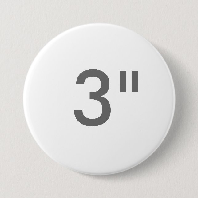 Chapa Redonda De 7 Cm Impresión de encargo 3" plantilla redonda grande (Anverso)