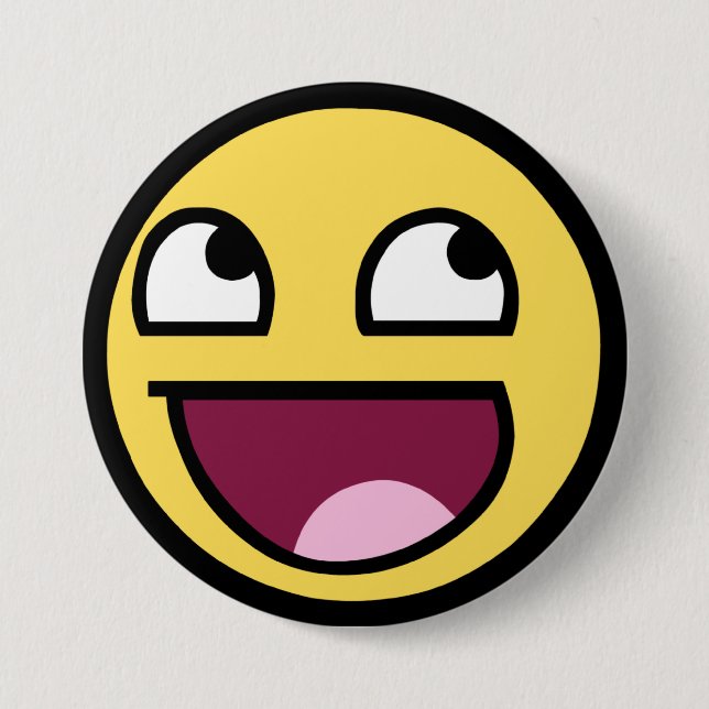 Chapa Redonda De 7 Cm Impresionante (Anverso)