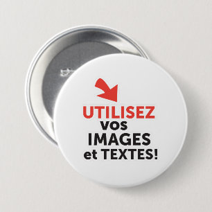 Chapa Redonda De 7 Cm Imprimos vos diseños en ligne DIY en Français