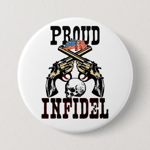 Chapa Redonda De 7 Cm ¡Infiel orgulloso!