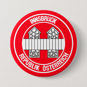Chapa Redonda De 7 Cm Innsbruck Round Emblem