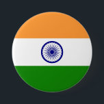 Chapa Redonda De 7 Cm Insignia<br><div class="desc">La insignia que muestra la flor india.</div>