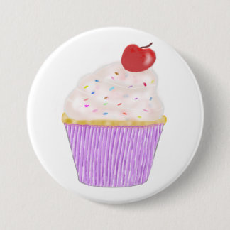 Chapa Redonda De 7 Cm insignia de cupcake