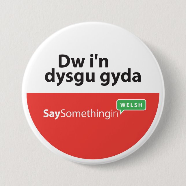 Chapa Redonda De 7 Cm Insignia para estudiantes de SSiW (Anverso)