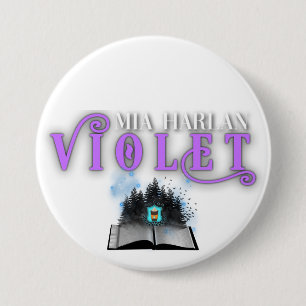 Chapa Redonda De 7 Cm Insignia violeta