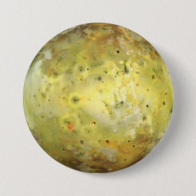 Chapa Redonda De 7 Cm Io (Luna de Júpiter) (Anverso)