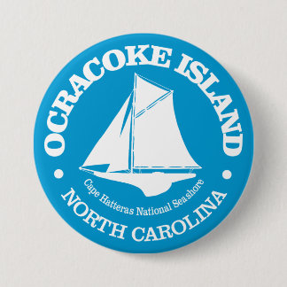 Chapa Redonda De 7 Cm Isla Ocracoke (sloop)