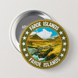 Chapa Redonda De 7 Cm Islas Feroe