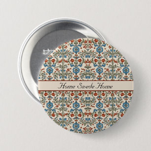 Chapa Redonda De 7 Cm Jardín noruego, personalizado