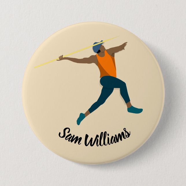 Chapa Redonda De 7 Cm Javelin (Anverso)