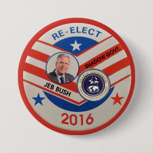 Chapa Redonda De 7 Cm Jeb Bush 2016