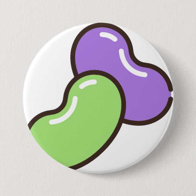 Chapa Redonda De 7 Cm jelly-beans (Anverso)