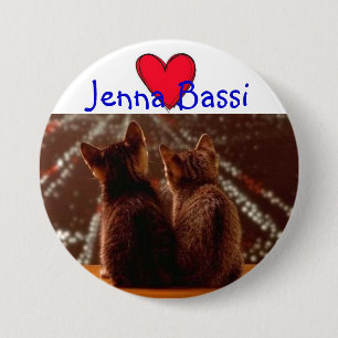 Chapa Redonda De 7 Cm Jenna Bassi