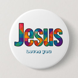 Chapa Redonda De 7 Cm Jesus geometric pattern 