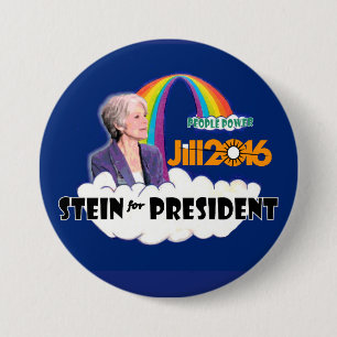 Chapa Redonda De 7 Cm Jill Stein 2016 para el presidente