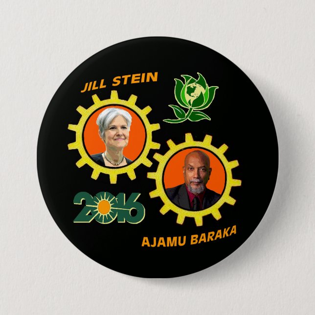 Chapa Redonda De 7 Cm Jill Stein/Ajamu Baraka (Anverso)