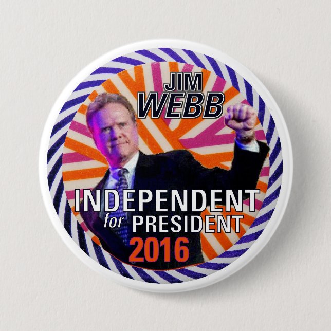 Chapa Redonda De 7 Cm Jim Webb 2016 (Anverso)