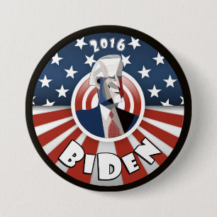 Chapa Redonda De 7 Cm Joe Biden 2016