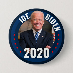 Chapa Redonda De 7 Cm Joe Biden 2020 para Presidente