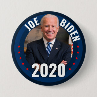 Chapa Redonda De 7 Cm Joe Biden 2020 para Presidente