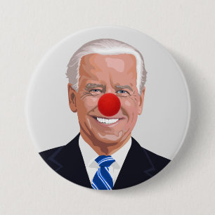 CHAPA REDONDA DE 7 CM JOE BIDEN CLOWN BUTTONS