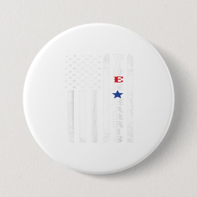 Chapa Redonda De 7 Cm Joe Biden Kamala Harris 2020 Elecciones EE.UU. Dem (Anverso)