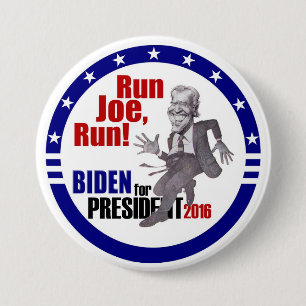 Chapa Redonda De 7 Cm Joe Biden para el presidente 2016